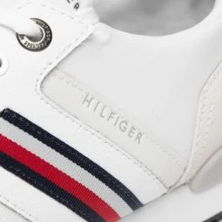 Homme Sneakers TOMMY HILFIGER - Iconic Sock Runner Mix FM0FM04137 White YBR Blanc -Tommy Hilfiger Soldes 06 0000300530191 st