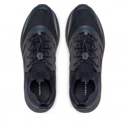 Homme Sneakers Tommy Hilfiger - Modern Prep Sneaker Knit FM0FM04233 Desert Sky DW5 Bleu Marine -Tommy Hilfiger Soldes 06 0000300530498 mt