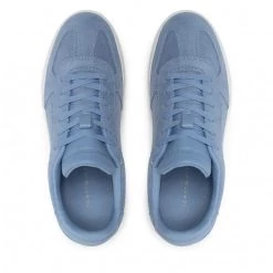 Femme Sneakers TOMMY HILFIGER - Th Signature Suede Sneaker FW0FW06518 Moon Blue DYB Bleu -Tommy Hilfiger Soldes 06 0000300530948 ts