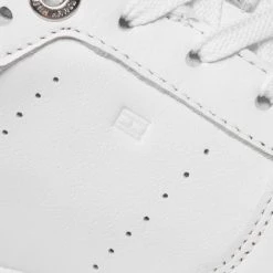 Femme Sneakers Tommy Hilfiger - Low Cut Basket Sneaker FW0FW06524 White YBR Blanc -Tommy Hilfiger Soldes 06 0000300531006 st