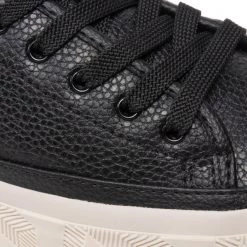 Femme Sneakers TOMMY HILFIGER - Essential Th Leather Sneaker FW0FW06556 Black BDS Noir -Tommy Hilfiger Soldes 06 0000300531273 bs 1