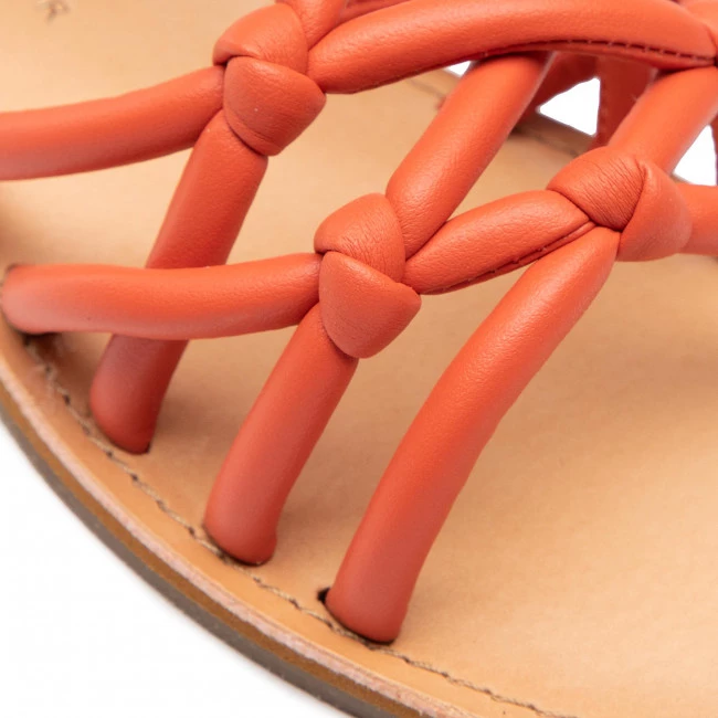 Femme Sandales TOMMY HILFIGER - Flat Strappy Sandal FW0FW06668 Rustic Clay SN2 Rouge 8 Femme Sandales TOMMY HILFIGER - Flat Strappy Sandal FW0FW06668 Rustic Clay SN2 Rouge – Image 6