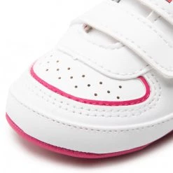 Enfant Sneakers Tommy Hilfiger - Velcro Shoe T0A4-32285-1433 White/Fuchsia X030 Blanc -Tommy Hilfiger Soldes 06 0000300783184 kt