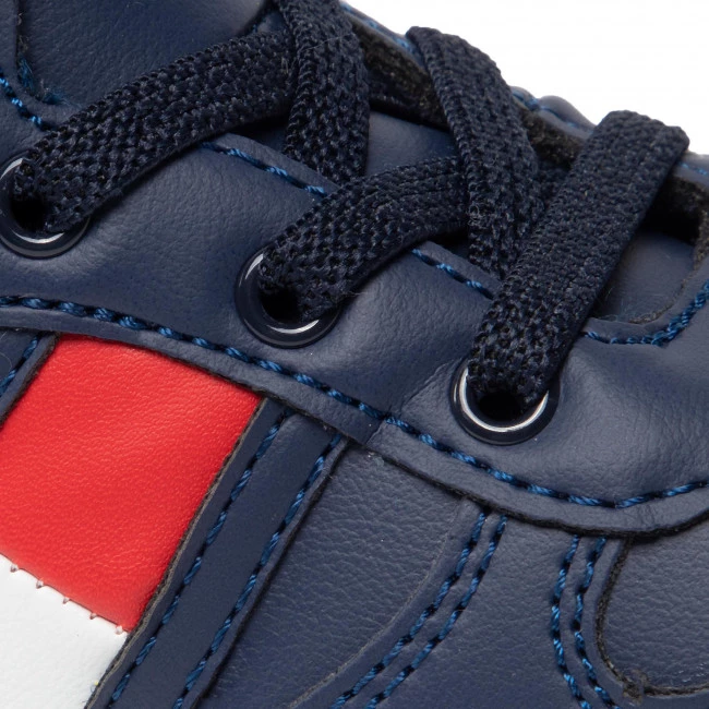 Enfant Sneakers TOMMY HILFIGER - High Top Lace-Up/Velcro Sneaker T3B9-32476-1351 S Blue 800 Bleu Marine 8 Enfant Sneakers TOMMY HILFIGER - High Top Lace-Up/Velcro Sneaker T3B9-32476-1351 S Blue 800 Bleu Marine – Image 6