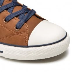 Enfant Baskets TOMMY HILFIGER - High Top Lace-Up Sneaker T3X9-32452-1355 S Tobacco 520 Marron -Tommy Hilfiger Soldes 06 0000300784310 mf