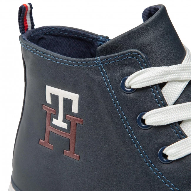 Enfant Sneakers Tommy Hilfiger - High Top Lace Up Sneaker T3X9-32452-1355 S Blue 800 Bleu Marine 8 Enfant Sneakers Tommy Hilfiger - High Top Lace Up Sneaker T3X9-32452-1355 S Blue 800 Bleu Marine – Image 6