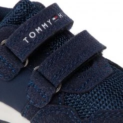 Enfant Sneakers Tommy Hilfiger - Low Cut Velcro Sneaker T1B9-32490-1450 M Blue Bleu Marine -Tommy Hilfiger Soldes 06 0000300885772 st