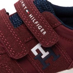 Enfant Sneakers Tommy Hilfiger - Low Cut Velcro Sneaker T1B9-32490-1450 S Bordeaux/Blue A240 Bordeaux -Tommy Hilfiger Soldes 06 0000300886588 st