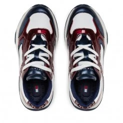 Enfant Sneakers TOMMY HILFIGER - Low Cut Lace-Up Sneaker T3A9-32359-1447 S Blue/Bordeaux/White Y982 Bleu Marine, Multicolore -Tommy Hilfiger Soldes 06 0000300887226 mt