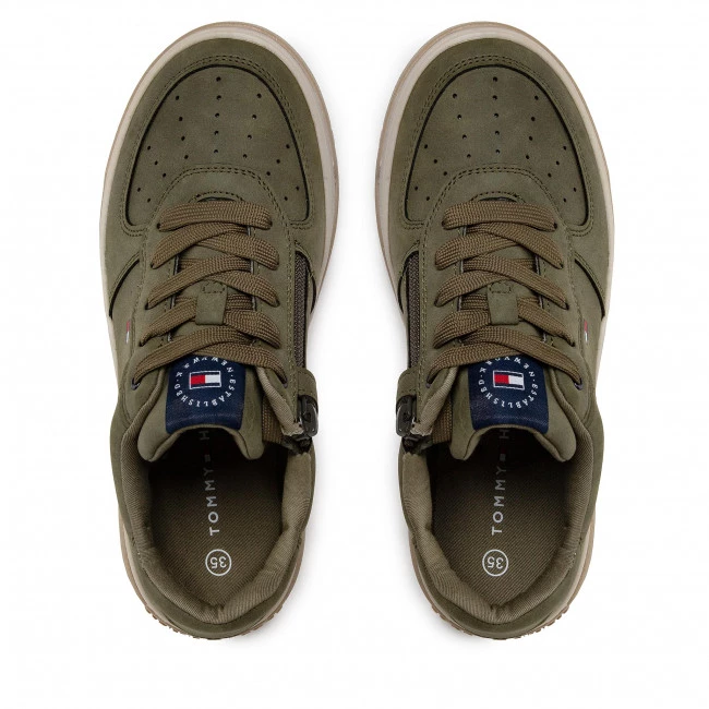 Enfant Sneakers TOMMY HILFIGER - Low Cut Lace-Up Sneaker T3B9-32478-1441 S Military Green 414 Kaki 7 Enfant Sneakers TOMMY HILFIGER - Low Cut Lace-Up Sneaker T3B9-32478-1441 S Military Green 414 Kaki – Image 5