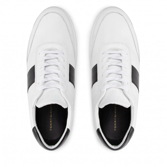Homme Sneakers Tommy Hilfiger - Premium Cupsole Stripe FM0FM04284 White/Black 0K5 Blanc 7 Homme Sneakers Tommy Hilfiger - Premium Cupsole Stripe FM0FM04284 White/Black 0K5 Blanc – Image 5