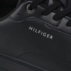 Homme Sneakers Tommy Hilfiger - Modern Cupsole Leather FM0FM04292 Black BDS Noir -Tommy Hilfiger Soldes 06 0000301103578 rz