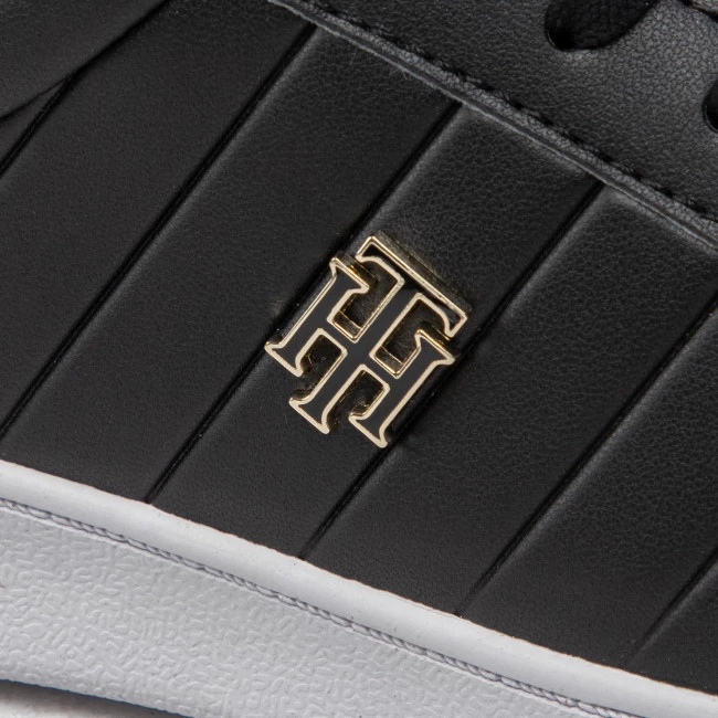 Femme Sneakers Tommy Hilfiger - Th Bio Court Sneaker Classic FW0FW06802 Black BDS Noir 8 Femme Sneakers Tommy Hilfiger - Th Bio Court Sneaker Classic FW0FW06802 Black BDS Noir – Image 6