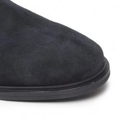 Femme Bottes Cavalières Tommy Hilfiger - Th Essentials Longboot FW0FW07050 Desert Sky DW5 Bleu Marine -Tommy Hilfiger Soldes 06 0000301113874 pa