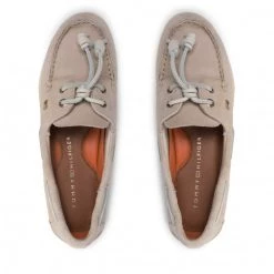 Femme Mocassins TOMMY HILFIGER - Tommy Feminine Boat Shoe FW0FW06347 Classic Beige ACI Beige -Tommy Hilfiger Soldes 06 0000209908152 mg 1