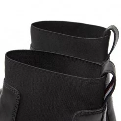 Homme Bottines Chelsea TOMMY HILFIGER - Prmium Casual Chunky Lth Chels FM0FM04186 Black BDS Noir -Tommy Hilfiger Soldes 06 0000301099659 mt