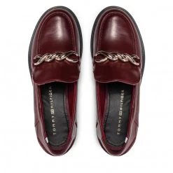 Femme Chaussures Basses Tommy Hilfiger - Tommy Twist Mocassin FW0FW06693 Deep Rouge VLP Bordeaux -Tommy Hilfiger Soldes 06 0000301107354 mt