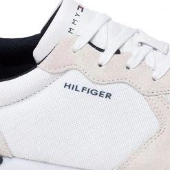 Homme Sneakers TOMMY HILFIGER - Iconic Material Mix Runner FM0FM04022 White YBR Blanc 13 Homme Sneakers TOMMY HILFIGER - Iconic Material Mix Runner FM0FM04022 White YBR Blanc -Tommy Hilfiger Soldes 07 0000209900613 ts