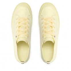 Femme Sneakers TOMMY HILFIGER - Monochromatic Vulc Sneaker FW0FW06460 Lemon Twist ZHF Jaune -Tommy Hilfiger Soldes 07 0000209910223 st 1