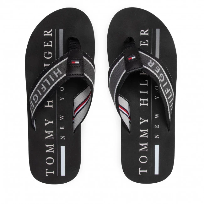 Homme Tongs Tommy Hilfiger - Martime Beach Sandal FM0FM03978 Black BDS Noir 8 Homme Tongs Tommy Hilfiger - Martime Beach Sandal FM0FM03978 Black BDS Noir – Image 6