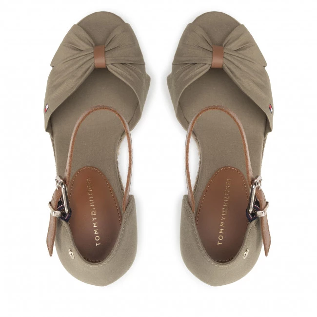 Femme Espadrilles TOMMY HILFIGER - Basic Open Toe High Wedge FW0FW04784 Woodridge GXR Vert 8 Femme Espadrilles TOMMY HILFIGER - Basic Open Toe High Wedge FW0FW04784 Woodridge GXR Vert – Image 6