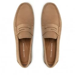 Homme Espadrilles Tommy Hilfiger - Jute Nubuck Mocassin FM0FM03961 Classic Khaki RBL Beige -Tommy Hilfiger Soldes 09 0000209907094 pl