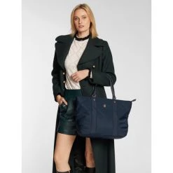 Sacs Sac à Main Tommy Hilfiger - My Tommy Tote AW0AW11998 C7H Bleu Marine -Tommy Hilfiger Soldes 10 8720117869025 mm