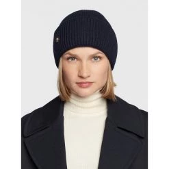 Accessoires Bonnet TOMMY HILFIGER - Elevated AW0AW13820 DW6 Bleu Marine