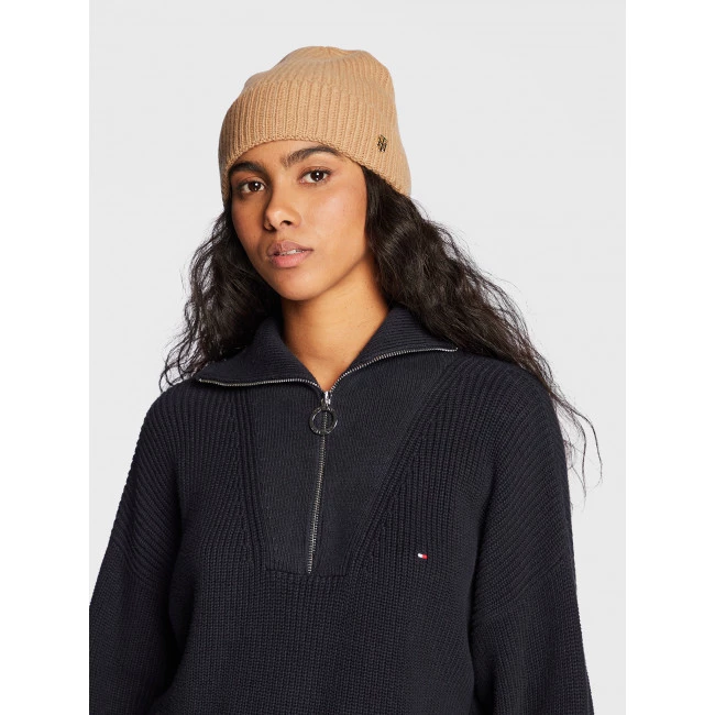 Accessoires Bonnet TOMMY HILFIGER - Luxe Cashmere Beanie AW0AW13770 GW8 Marron 5 Accessoires Bonnet TOMMY HILFIGER - Luxe Cashmere Beanie AW0AW13770 GW8 Marron – Image 3