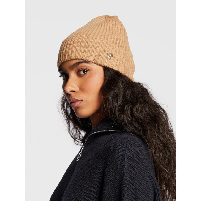 Accessoires Bonnet TOMMY HILFIGER - Luxe Cashmere Beanie AW0AW13770 GW8 Marron 4 Accessoires Bonnet TOMMY HILFIGER - Luxe Cashmere Beanie AW0AW13770 GW8 Marron – Image 2