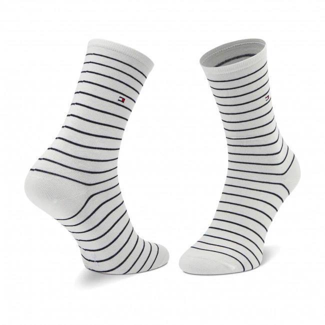 Accessoires Lot De 2 Paires De Chaussettes Hautes Femme TOMMY HILFIGER - 100001494 Off White 002 Blanc 5 Accessoires Lot De 2 Paires De Chaussettes Hautes Femme TOMMY HILFIGER - 100001494 Off White 002 Blanc – Image 3