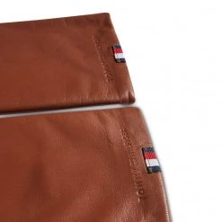Accessoires Gants Femme Tommy Hilfiger - Casual Leather Gloves AM0AM07882 GB8 Marron -Tommy Hilfiger Soldes 8720115041355 0018