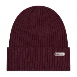 Accessoires Bonnet Tommy Hilfiger - Th Lux Cashmere Beanie AM0AM07873 XIH Bordeaux