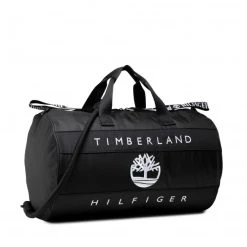 Accessoires Sac Tommy Hilfiger - Th X Tbl Ri Duffle AU0AU01239 BLK Noir -Tommy Hilfiger Soldes 8720115047135 01 plj
