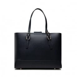 Sacs Sac à Main TOMMY HILFIGER - Honey Med Tote AW0AW10492 DW5 Bleu Marine -Tommy Hilfiger Soldes 8720115048798 06 mg kopia 1