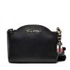 Sacs Sac à Main Tommy Hilfiger - Luxe Leather Clutch Wide Strap AW0AW10488 BDS Noir