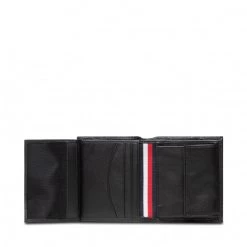 Accessoires Portefeuille Homme Petit Format Tommy Hilfiger - Business Trifold AM0AM07809 BDS Noir -Tommy Hilfiger Soldes 8720115049931 04 wj