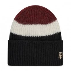 Accessoires Bonnet Tommy Hilfiger - Th Effortless Beanie Cb AW0AW10657 0GY Noir, Multicolore