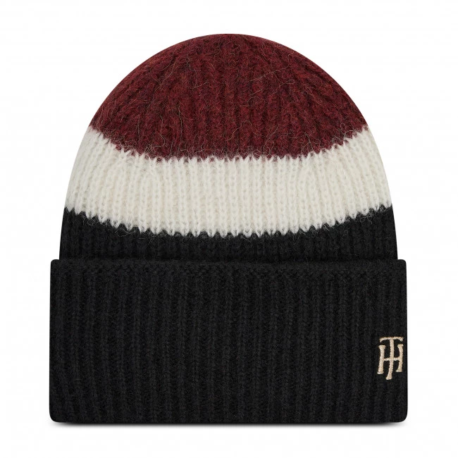 Accessoires Bonnet Tommy Hilfiger - Th Effortless Beanie Cb AW0AW10657 0GY Noir, Multicolore 3 Accessoires Bonnet Tommy Hilfiger - Th Effortless Beanie Cb AW0AW10657 0GY Noir, Multicolore