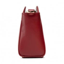 Sacs Sac à Main TOMMY HILFIGER - Luxe Leather Clutch Wide Strap AW0AW10488 XIT Bordeaux -Tommy Hilfiger Soldes 8720115056021 05 ph