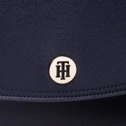 Sacs Sac à Main Tommy Hilfiger - Honey Flap Crossover AW0AW10820 DW5 Bleu Marine -Tommy Hilfiger Soldes 8720115110037 03 ks
