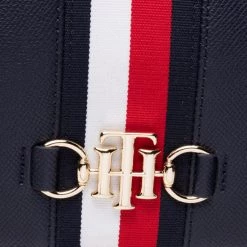 Sacs Sac à Main TOMMY HILFIGER - Th Club Mini Chain Crossover Crp AW0AW10794 DW5 Bleu Marine -Tommy Hilfiger Soldes 8720115110129 03 ks 1