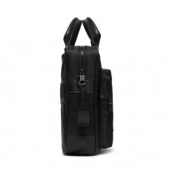 Accessoires Sac Ordinateur Tommy Hilfiger - Elevated Nylon B Computer Bag AM0AM08101 BDS Noir -Tommy Hilfiger Soldes 8720116088922 04 pa