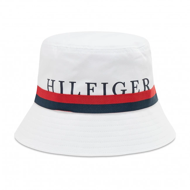Accessoires Chapeau Tommy Hilfiger - Bucket AM0AM08285 YBR Blanc 4 Accessoires Chapeau Tommy Hilfiger - Bucket AM0AM08285 YBR Blanc – Image 2