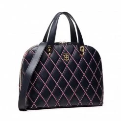 Sacs Sac à Main Tommy Hilfiger - Element Duffle Quilt AW0AW10952 BLU Bleu Marine -Tommy Hilfiger Soldes 8720116190021 01 ki