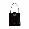 Sacs Sac à Main Tommy Hilfiger - Th Club Bucket Velvet AW0AW10962 BDS Noir