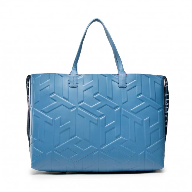 Sacs Sac à Main TOMMY HILFIGER - Iconic Tommy Tote Mono AW0AW11072 C2Q Bleu 7 Sacs Sac à Main TOMMY HILFIGER - Iconic Tommy Tote Mono AW0AW11072 C2Q Bleu – Image 5