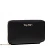 Accessoires Portefeuille Femme Grand Format Tommy Hilfiger - Iconic Tommy Med Za AW0AW10976 BDS Noir -Tommy Hilfiger Soldes 8720116195958 01 ki
