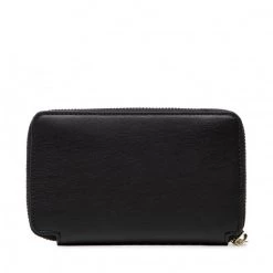 Accessoires Portefeuille Femme Grand Format Tommy Hilfiger - Iconic Tommy Med Za AW0AW10976 BDS Noir -Tommy Hilfiger Soldes 8720116195958 03 ki