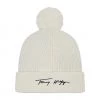 Accessoires Bonnet Tommy Hilfiger - Signature AW0AW11149 YBR Beige -Tommy Hilfiger Soldes 8720116211191 0138
